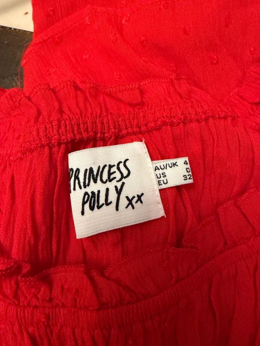Princess Polly Red Ruffle Dress - Picture 3 of 6